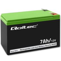 QOLTEC AGM-AKKUMULATOR 12 V | 7 AH | MAX. 105 A | SECURITY