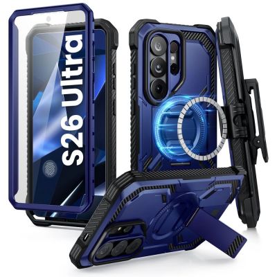 2. Supcase iBlason ArmorBox Clip Mag MagSafe Hülle für Samsung Galaxy S26 Ultra – Marineblau und Schwarz