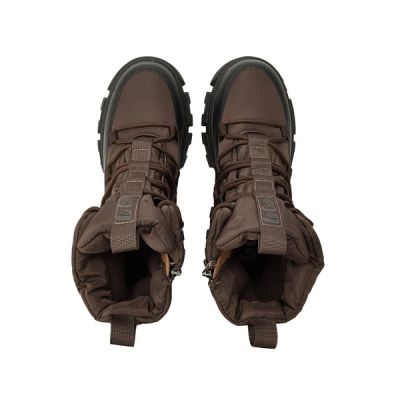 3. Lee Cooper Damen-Winterstiefel in Braun, gefütterte Boots mit Reißverschluss