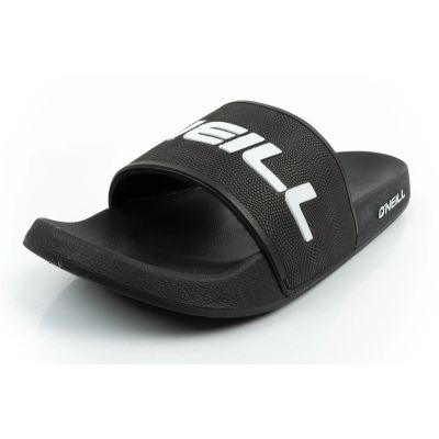 3. O'Neill Herren-Sportpantoffeln mit Logo, bequem und modisch, schwarz