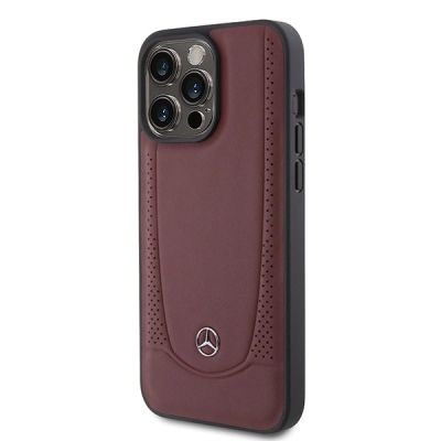 2. Mercedes MEHCP15LARMRE iPhone 15 Pro 6,1" rot/rotes Hardcase Leder Urban Bengale