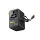 3. Baseus EnerCore CG11 70W 6-in-1 Reiseadapter mit einziehbarem USB-C-Kabel – Schwarz