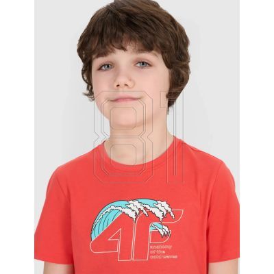 4. T-Shirt 4F Jr 4FJWSS25TTSHM1917-63S