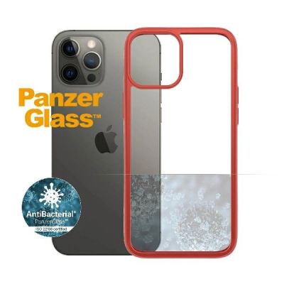 5. PanzerGlass ClearCase Hülle für iPhone 12 Pro Max – transparent und rot
