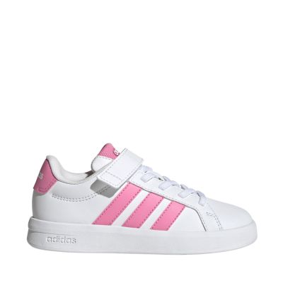Adidas Grand Court 3.0 Kinderschuhe weiß und rosa JP9371