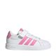 Adidas Grand Court 3.0 Kinderschuhe weiß und rosa JP9371