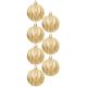 40. Dekorative Kunststoffkugeln, 6 cm, Set mit 35 Stück, Gold