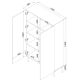 4. PALAZZO BIS Vitrine 100x39x166 schwarz matt