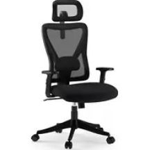 SENSE7 Schwarzer Bürostuhl / Ergonomischer Bürostuhl / Belastbarkeit 130 kg