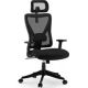 SENSE7 Schwarzer Bürostuhl / Ergonomischer Bürostuhl / Belastbarkeit 130 kg