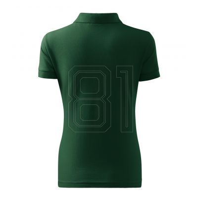 3. Damen-Poloshirt aus Baumwolle (Dunkelgrün)