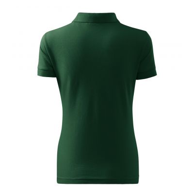 3. Damen-Poloshirt aus Baumwolle (Dunkelgrün)