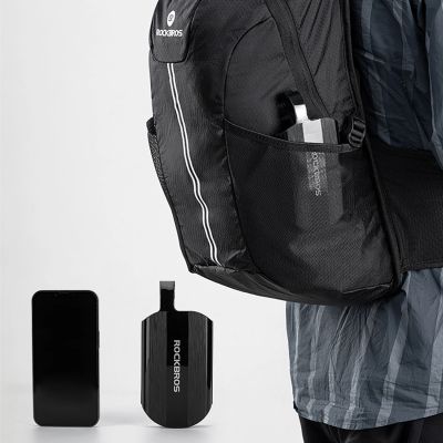 8. Rockbros FK-810 Faltbarer Teleskop-Fahrradschutzblechsatz – Schwarz