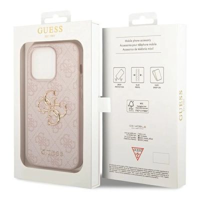 8. Guess GUHCP15X4GMGPI iPhone 15 Pro Max 6,7" rosa/rosa Hardcase 4G Big Metal Logo