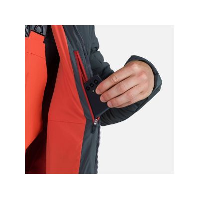 5. Rossignol Opside Hoodie Warm Jacke, grau