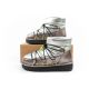 19. D.Franklin Damen Schneestiefel Winter Modische Isolierte Stiefeletten Silber