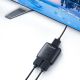 10. Orico AS2-A1 HDMI-Adapter, bidirektionaler Splitter – Schwarz
