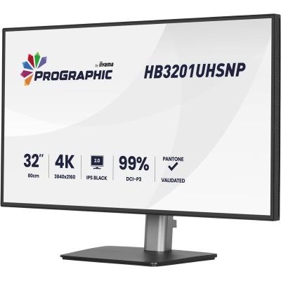 4. iiyama ProGraphic HB3201UHSNP-B1 Computermonitor 80 cm (31,5") 3840 x 2160 px Schwarz