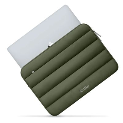 6. Tech-Protett Fluffy Laptoptasche 15-16 - Grün