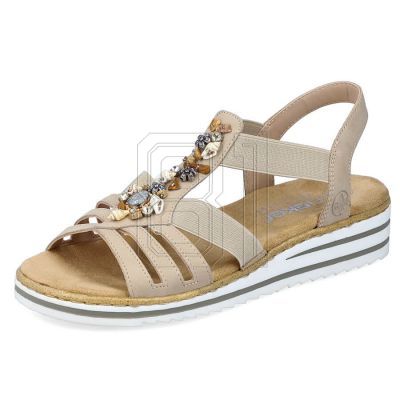 30. Comfortable Rieker W RKR680 beige sandals