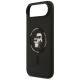 6. Karl Lagerfeld Silikon Karl&Choupette Ring MagSafe Hülle für iPhone 17 Air - Schwarz
