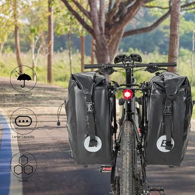 3. Rockbros 30140022001 wasserdichte Fahrradträgertasche – Schwarz