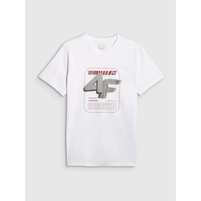 7. Herren-T-Shirt mit Aufdruck, regulär, Größe 4F 4FRAW25TTSHM3612-10S