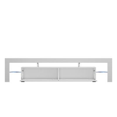 TORO 200 TV-Schrank, grau/weiß glänzend