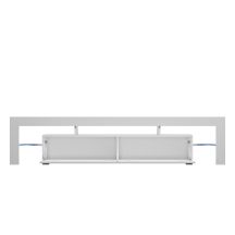 TORO 200 TV-Schrank, grau/weiß glänzend