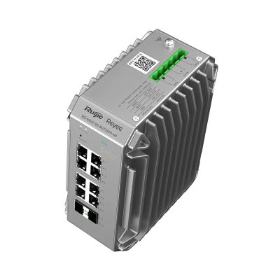 4. Ruijie Networks RG-NIS3100-8GT2SFP-HP Managed Network Switch L2 Gigabit Ethernet (10/100/1000) unterstützt PoE (Grau)