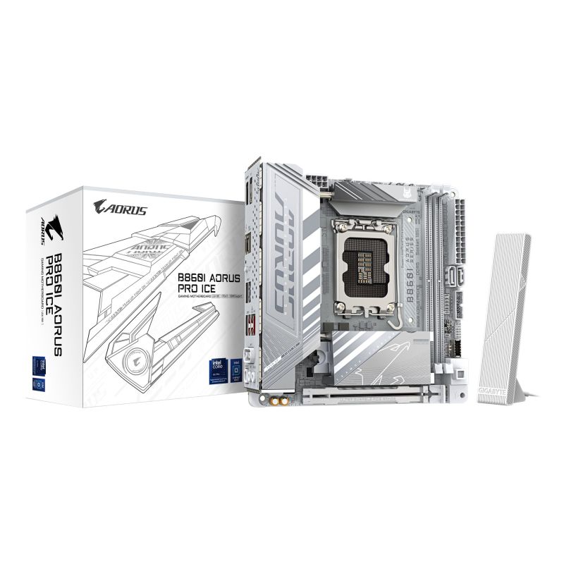 Gigabyte B860I AORUS Pro ICE Motherboard (B860, S1851, mITX, DDR5)