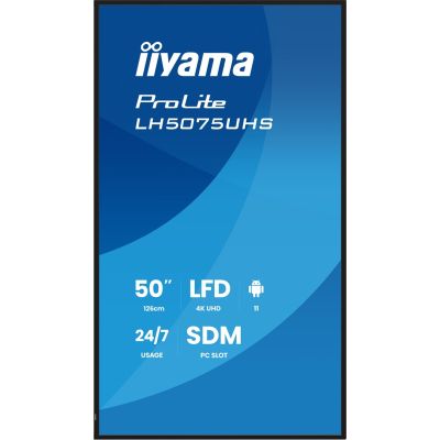 3. Iiyama-Panel 50" 3840x2160 UHD VA Haze 25 % 500 cd/m2