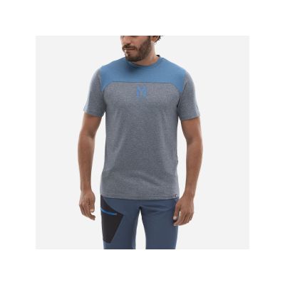 3. MILLET Seneca Heather Ts Ss M Herren-T-Shirt grau blau