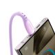 5. Joyroom S-A59 Vibrant Series 3A USB-A - USB-C Kabel 1,2 m - Lila
