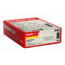 FISCHER HYBRIDPOWER-STECKDOSEN 10x90 / 50 Stück. FEUERFESTER SCHLÜSSEL