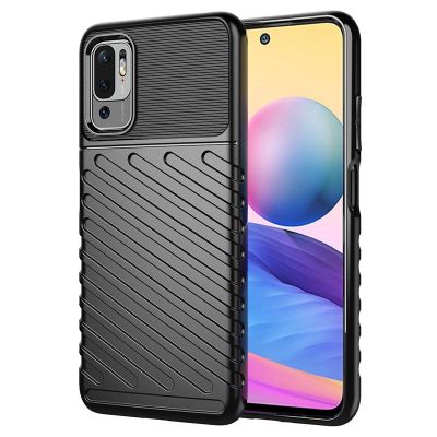 Thunder Case Flexibel Robuste Panzer Handyhülle TPU Schutzhülle für Xiaomi Redmi Note 10 5G / Poco M3 Pro schwarz