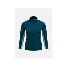 PEAK PERFORMANCE W Core Half Zip Baselayer-T-Shirt für Damen, grün