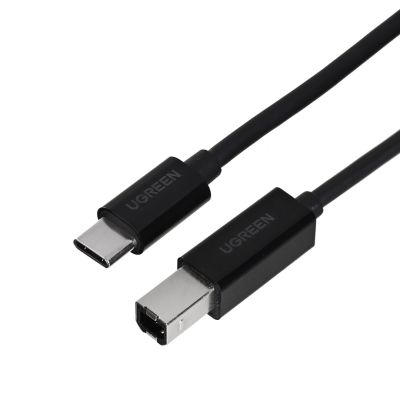 2. Ugreen USB-C - USB-B 480Mb/s Druckerkabel 2m (Schwarz)