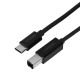 2. Ugreen USB-C - USB-B 480Mb/s Druckerkabel 2m (Schwarz)