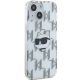 4. Karl Lagerfeld IML Choupette Head & Monogram Hülle für iPhone 15 / 14 / 13 – transparent