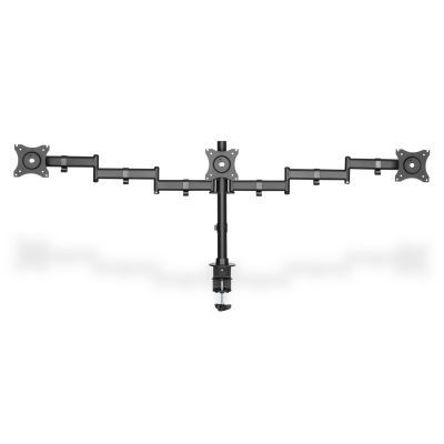 14. Dreifacher Tischständer (Klemme) 3xLCD max. 27" max. 8kg Neigung und Schwenkung 360° (PIVOT)