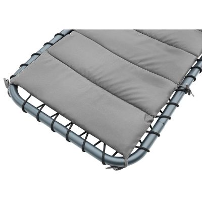 7. Schaukelstuhl mit Sonnenschirm, Lissabon, Dunkelgrau