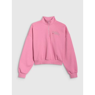 7. Normales Sweatshirt ohne Kapuze für Mädchen 4F 4FJRSS26TSWSF2625-54S