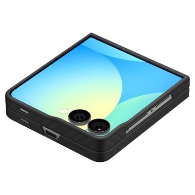 10. Spigen AirSkin Aramid Case für Samsung Galaxy Z Flip 7 - Schwarz