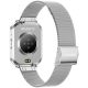 14. Smartwatch Gravity Silbernes Armband + Armband GT44-4
