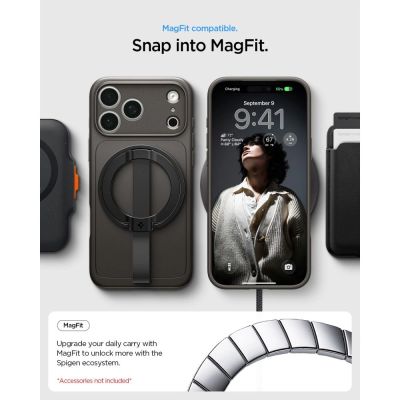 11. Spigen Thin Fit MagSafe Hülle für iPhone 18 Pro / 17 Pro – Schwarz