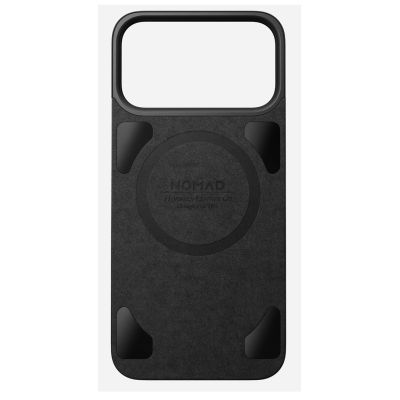 4. NOMAD Magnetische Lederrückseite - Magnetische Hülle für iPhone 18 Pro Max / 17 Pro Max, MagSafe-kompatibel, Horween-Leder (schwarz)