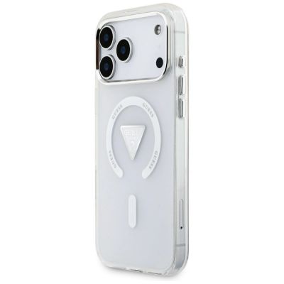 2. Guess IML Gradient Triangle Logo MagSafe Hülle für iPhone 17 Pro Max - Transparent
