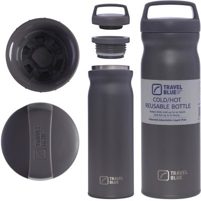 TRAVEL BLUE GRAUE THERMOSFLASCHE