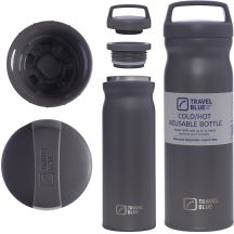 TRAVEL BLUE GRAUE THERMOSFLASCHE